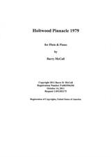 Holtwood Pinnacle 1979 for flute and piano